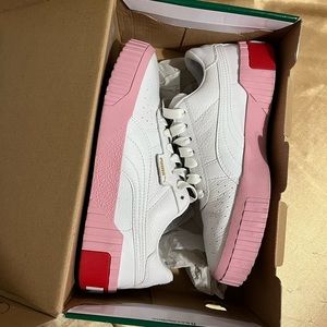 PUMA Cali Women’s White-Pale Pink Sneakers
